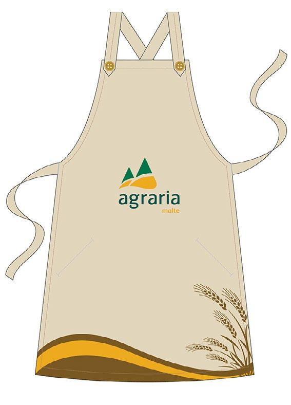 Avental Cervejeiro MATERIAL brim cru S P, M, G e GG serigrafia nas cores dourado, marrom, verde e amarelo; e botão médio de
