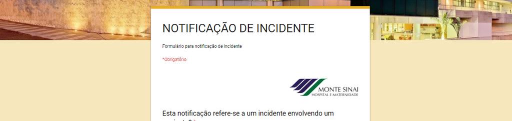 Data do Incidente Hora do Incidente Setor Onde Ocorreu o Incidente Nome Idade Nº