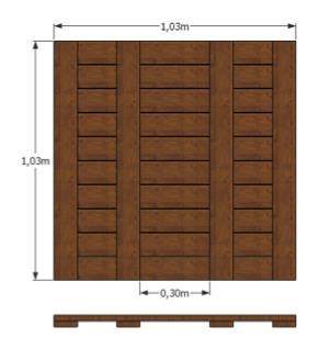 Deck Modular 13 Fixação Utilize 4 perfis T10 como barrotes para cada peça de 1,00m ou maior.