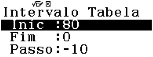 Há 95 espaços verticais para criar um código de barras Orientações para uso da Calculadora Classwiz Vamos criar uma tabela de valores, onde representaremos a energia potencial e a energia cinética em