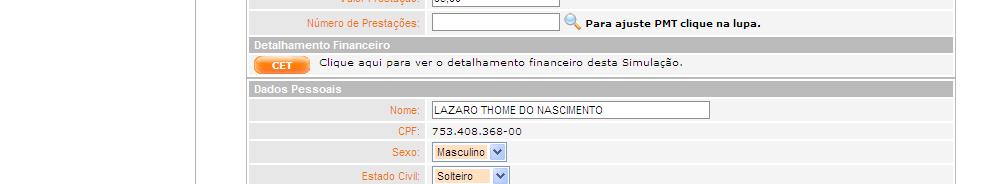 INSS. Ordem de Pagamento: Quando observado no Detalhamento de crédito INSS do cliente que no Campo Pago Através de: