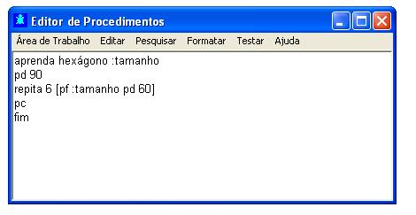 do hexágono se for necessário adicionar uma variável para representar a medida do lado pode-se nomeá-la como