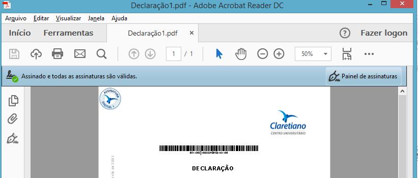 Validar assinaturas pdf