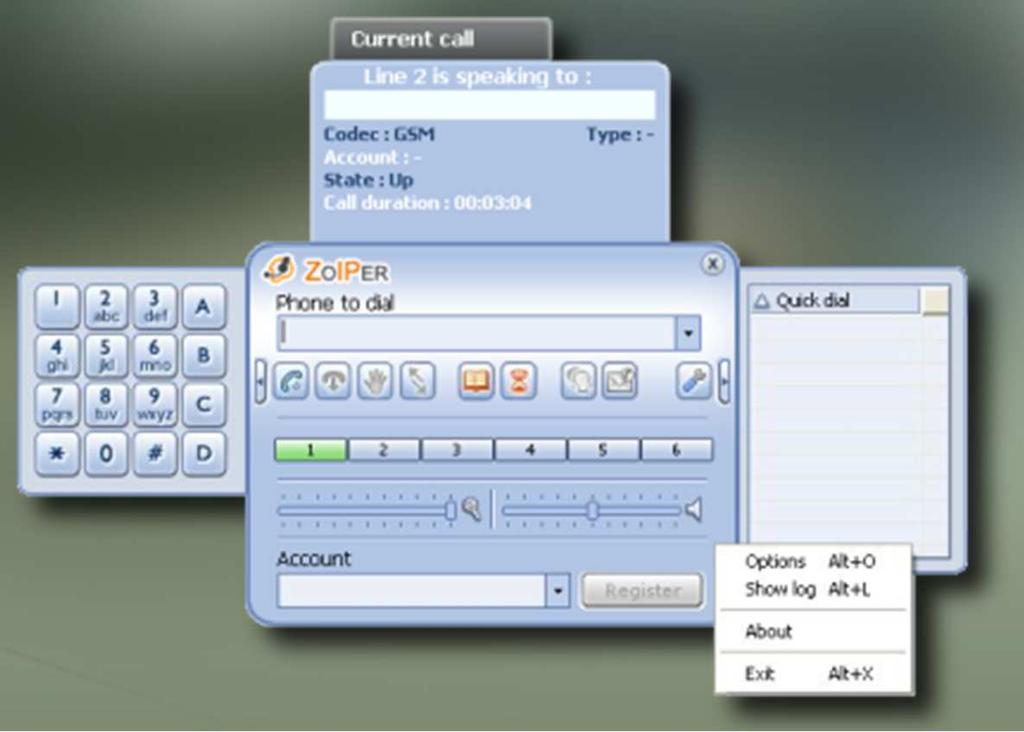 4 - Softphone, hardware e equipamentos Zoiper Softphone - antigo Idefisk (Windows, Mac e Linux) http://www.zoiper.