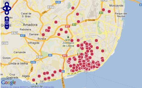 Lisboa 2011/2012 Obras em Edificado Operações: 265 Fogos: 1.290 Área Total: 291.