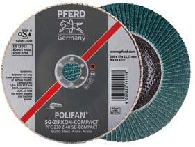 desbaste Informações gerais Qualidade PFERD Os discos de corte e desbaste da PFERD são desenvolvidos, fabricados e testados de acordo com os mais altos