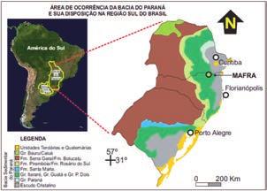 Keywords Preservation; Fossils; Development; Mafra; Brazil 162 1 Introdução A cidade de Mafra está situada no Norte do estado de Santa Catarina (SC), na divisa com o estado do Paraná, e inserida na