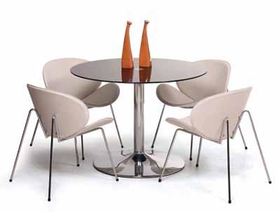 mesas e cadeiras Cadeira CV-1501-YHR, cores wengué cerejeira/estofo bege, cód.
