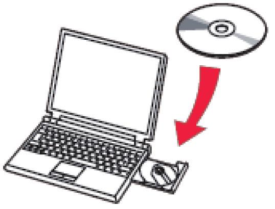 Para configurar a PIXMA MG3510 à sua rede sem fio, você deve primeiro instalar o software em seu computador. Para iniciar o procedimento de instalação, insira o CD-ROM de instalação no seu computador.