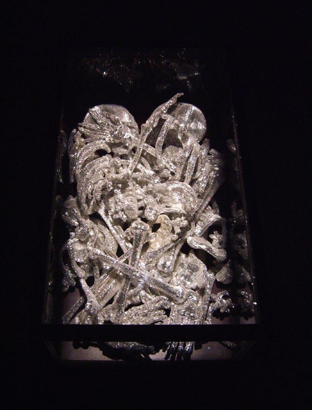 Da série Natureza-morta O Casal, 2007 modelo, anatômico, espelho, madeira, vidro e projetor de