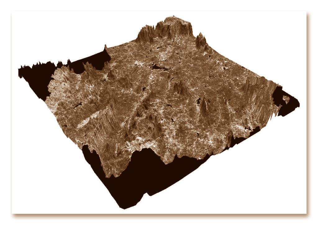 Figura 14 Imagem de Satélite sobreposta ao MNT de uma região situada no