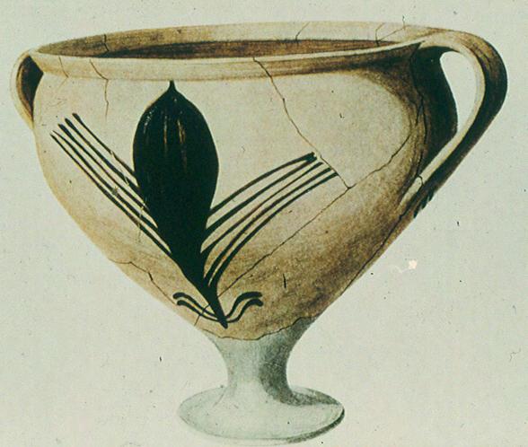 Cerâmica L.H.II pottery of "Ephysaean" style.