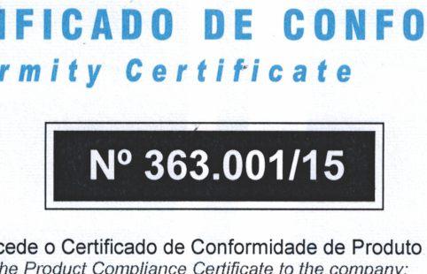 Este certificado é suportado por contrato de atendimento à Norma e procedimentos da ABNT e é válido somente em original e