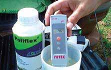 6.1.2. POLIFLEX Fertilizante foliar fluido, fonte de nitrogênio e fósforo à cultura da soja. ada litro do Poliflex possui 35,1 g de N e 210,6 de P 2 O 5.