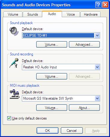 ECLIPSE TD-M1 Ao mudar de portas USB no PC, tem primeiro de reinstalar o controlador.