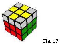 16), podemos passar direto para a 5ª FASE. Exemplo da cruz completa no topo amarelo (Fig. 17). 9 5ª FASE ORGANIZAR A CRUZ NO TOPO Nesta fase consiste em organizar as peças da cruz do topo amarelo.