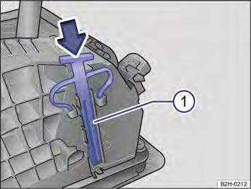 Desmontar a cobertura do quadro da alavanca seletora Remover com cuidado a cobertura do quadro da alavanca seletora Fig. 171 (setas), por exemplo, com uma chave de fenda.