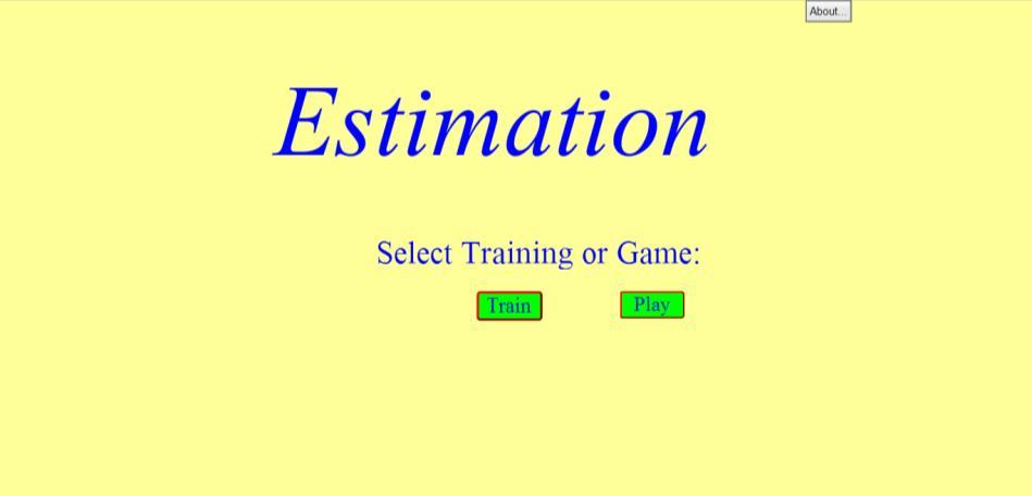 3) Aplicativo Estimation Este jogo tem como objetivo desenvolver a habilidade de estimar o tamanho de certos objetos. Pode ser acessado pelo link: https://phet.colorado.
