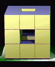Nesta iteração tem-se: Esse processo pode ser repetido diversas vezes, então na iteração n: Na iteração é necessário que divida as faces do cubo em quadrado