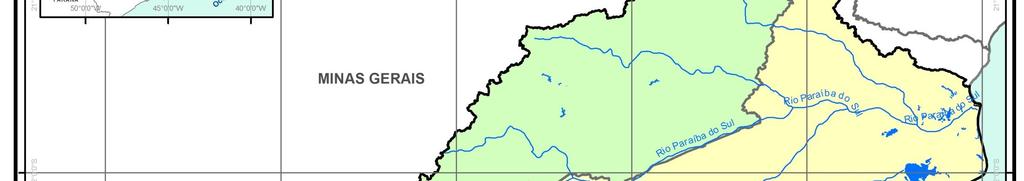 municípios na Bacia do rio Paraíba do Sul + 9 da Região Metropolitana Rio Paraíba do Sul