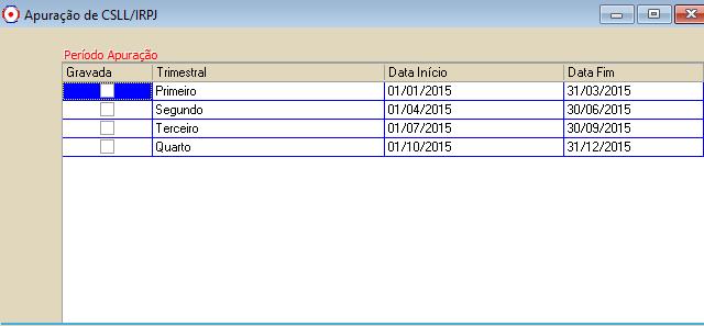 lançados manualmente, bastando informar o valor desejado na coluna Valor.