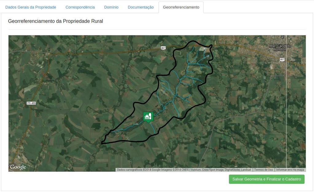 Página 14 5. Georreferenciamento Esta etapa consiste no georreferenciamento da área de sede da propriedade, facilitando assim o contato com o produtor e visita à propriedade rural.