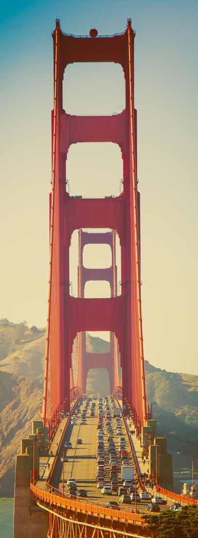 Golden Gate Bridge - San Francisco, USA. 68 DIA 12 LOS ANGELES Café da manhã no hotel.