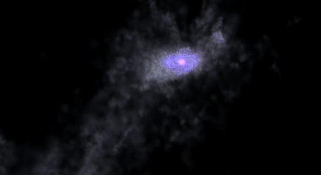 Formação das Galáxias Os astrônomos acreditam que as áreas mais densas desaceleraram a