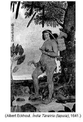 17) (Unesp 2012) O artista holandês Albert Eckhout (c.1610- c.1666) esteve no Brasil entre 1637 e 1644, na comitiva de Maurício de Nassau.