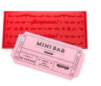 Mini Bar gift vouchers may be purchased at any of our restaurants.