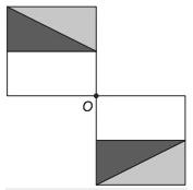 a) b) c) d) Dobrando-se o raio de duas das circunferências centradas em vértices opostos do losango e ainda mantendo-se a configuração das tangências, obtêm-se uma situação conforme ilustrada pela
