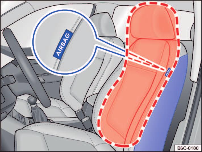 O airbag frontal do passageiro dianteiro só pode ser desligado em casos especiais.