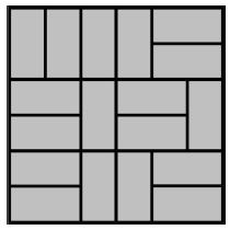(UFRJ/2010) Os 18 retângulos que compõem o quadrado a seguir são todos congruentes.