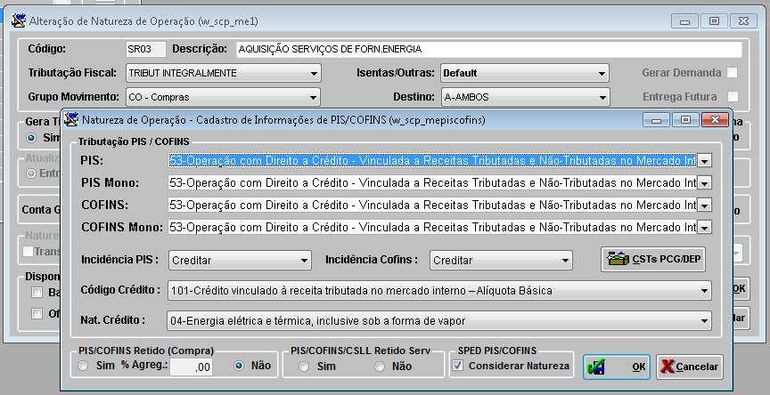 OBS: Rateio se aplica para os casos de estabelecimentos sujeitos ao regime Misto (Cumulativo e Não-Cumulativo). Exemplo de regime cumulativo: Venda de Veículos usados.