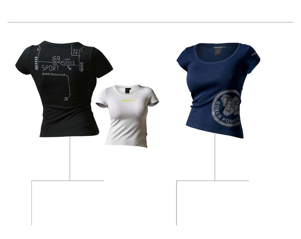 T-Shirt Re ection 3, para senhora Top para Senhora Steel Blue T-Shirt Sport Type, para senhora T-Shirt Sport Type, para homem Mistura de material em algodão e elastano Inscrição GFRK como indicação