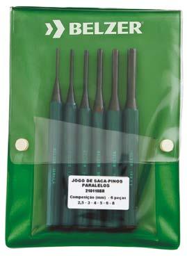 Saca-Pinos Paralelos Jogo de Talhadeiras, Saca-Pinos e Punções IN 6450 FORM C S E ESTQUES 2 1 CORTE - Nº PEÇS 1 2 210101R 150 X 2,5MM 10 0,077 2,5 150 25 10 210102R 150 X 3MM 10 0,077 3