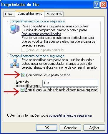 c4. Mapeamento do diretório de exportação do Central Tiss Antes de realizar o mapeamento da unidade, é necessário que compartilhe o diretório de exportação do Central Tiss, no computador servidor. 4.