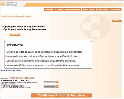 Arquivo Único = Arquivo contendo todos os documentos (RAC+Carta