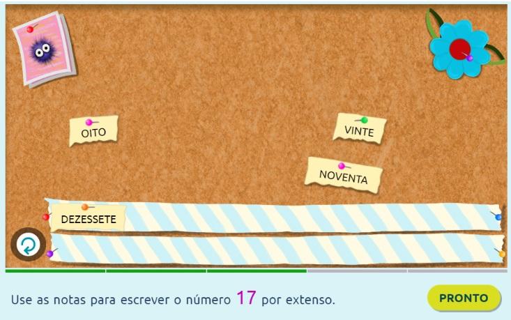 8 Di ga: Esse número é escrito com apenas uma palavra. Nós fixamos o nome na faixa.