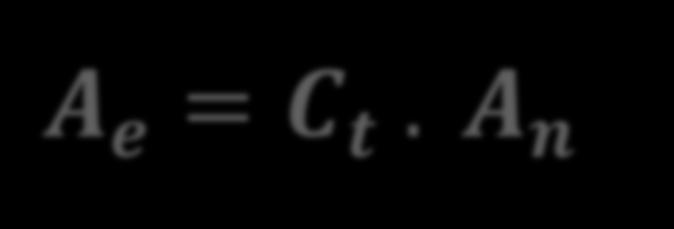Área de seção transversal líquida efetiva Ae (2) Nesses casos as tensões se concentram no segmento ligado e não mais se distribuem por toda a seção ; Este efeito é levado em