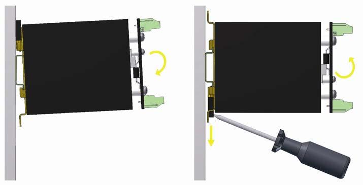 Interfaces para Painéis - Manual do Usuário Instalação A instalação da interface deve ser feita na horizontal de forma a facilitar a convecção de ar.