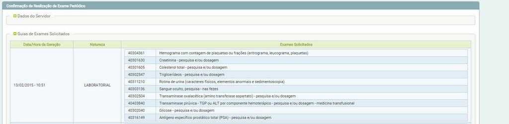 3º Passo Na tela que segue clique em Emitir Guia. Ao final deste arquivo há mais orientações acerca da realização dos exames.