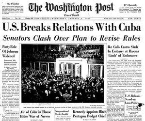 1961 Estados Unidos rompem relações diplomáticas