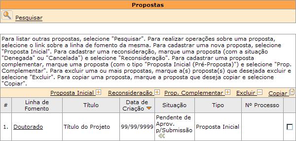 Enviando a proposta Uma vez que você tenha preenchido a proposta, é possível enviá-la por meio do link.