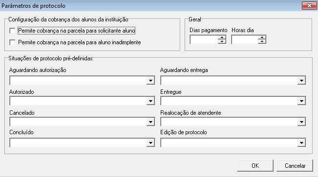 5 Parâmetros do Protocolo PRT_CadParametroProtocolo.