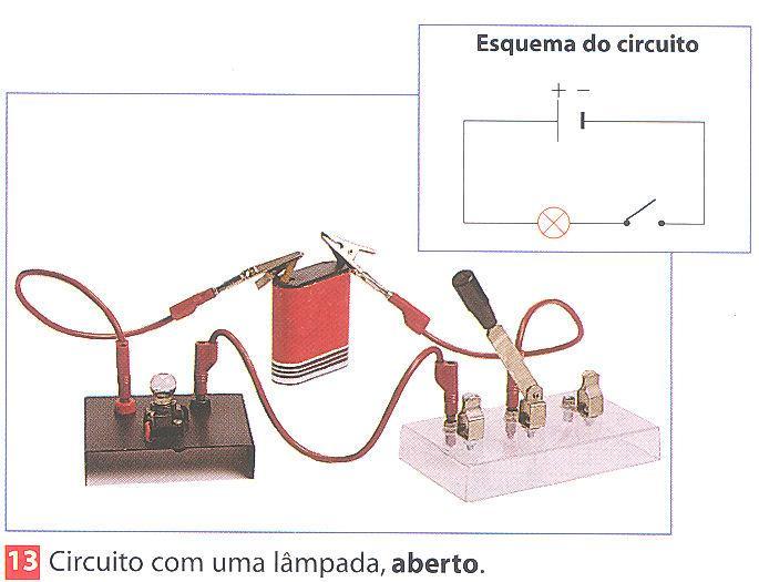 Como se esquematiza um circuito elétrico?