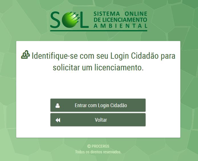 Acessando o SOL O acesso ao SOL será realizado pelo seu navegador de internet.