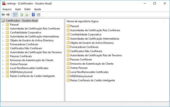 Figura 2 - certmgr - Certificados - Usuários Atual 2.