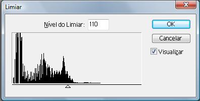 Figura 7: Nódulo bem perceptível, mas algumas regiões também são mostradas Após análise de vários limiares, o que mais permitiu a visualização da existência do nódulo, sem também mostrar regiões que