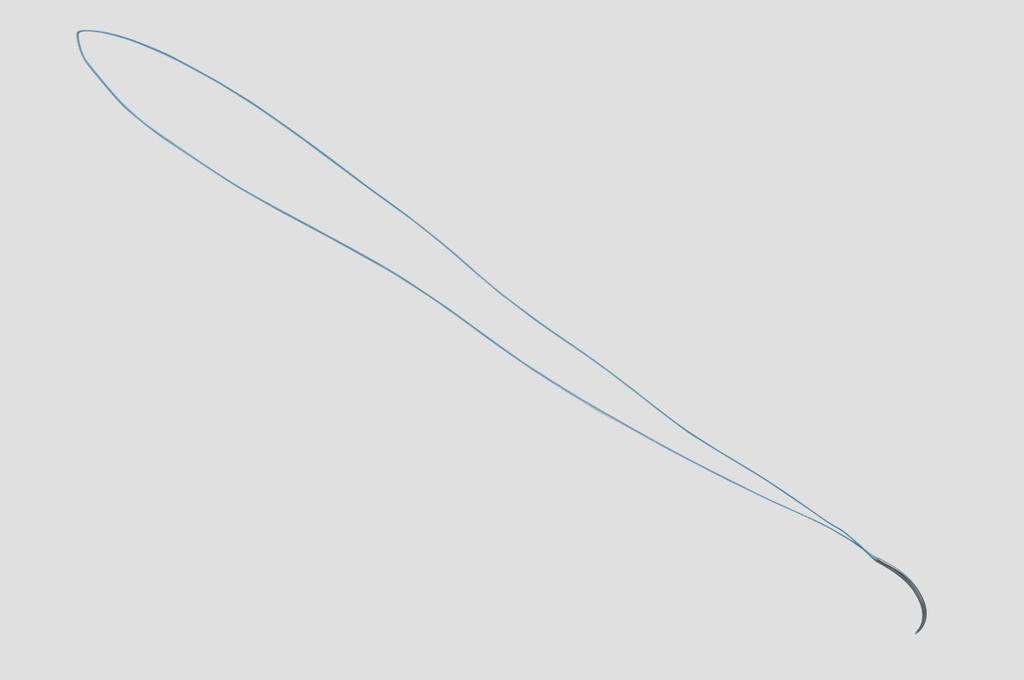 A sutura TigerTail TM é uma versão da sutura FiberWire com um filamento preto que cria marcas em espiral ao longo de